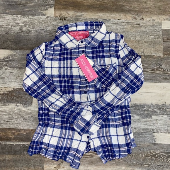 Rustic Outfitters Flannel Button Down NWT - Picture 2 of 6